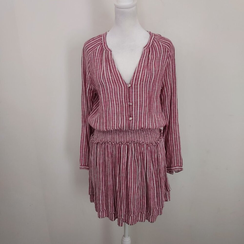 Rails Linen Blend Jasmine Lucia Stripe Mini Dress… - image 6